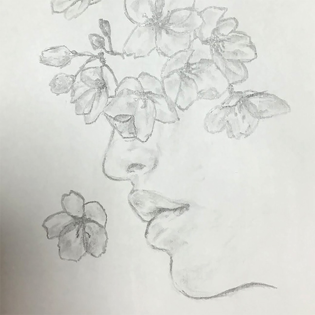 The things5, scribbling 落書き 人物画